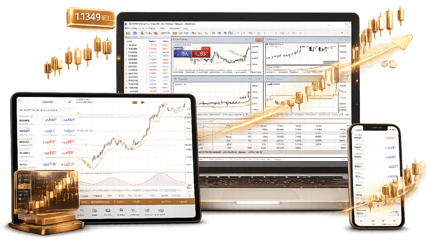 Multi Device Trading Mockup